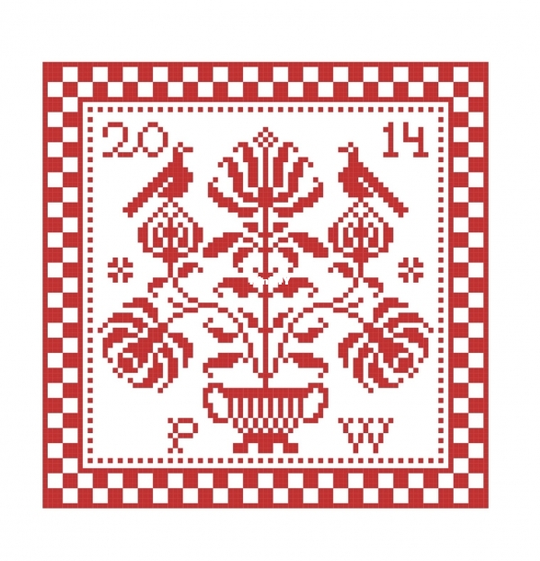 Modern Folk Embroidery - MFD002 - Five Flowering Lilies xsd.jpg