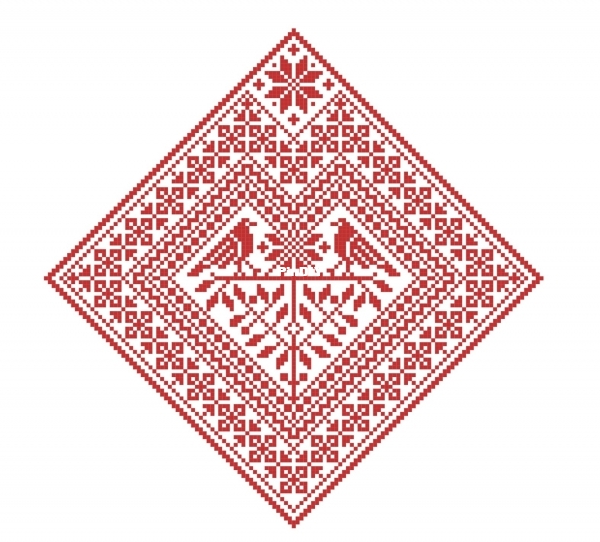 Modern Folk Embroidery - MFD019 - Distelfink Heart - A Good-Luck Charm xsd.jpg
