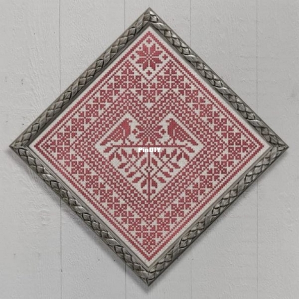 Modern Folk Embroidery - MFD019 - Distelfink Heart - A Good-Luck Charm.jpg