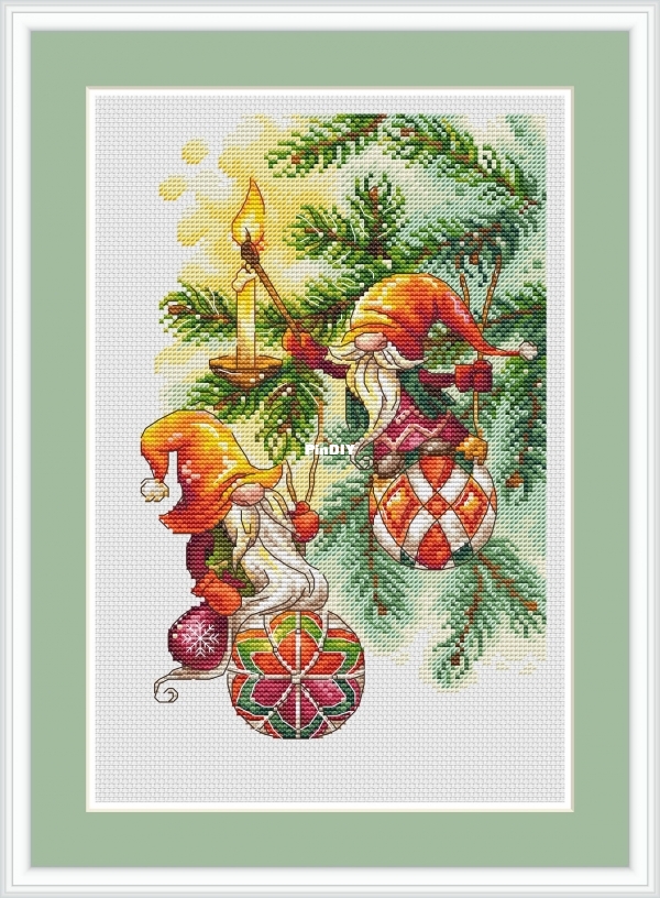 Gnomes and Christmas Baubles.jpg