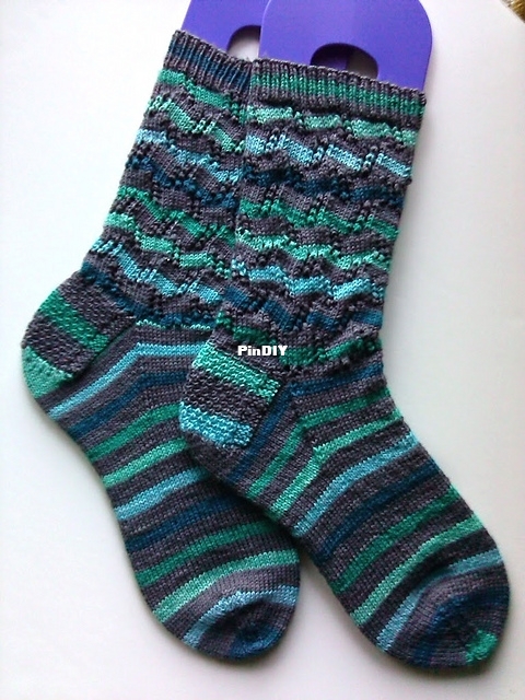 Tumbling Blocks Socks