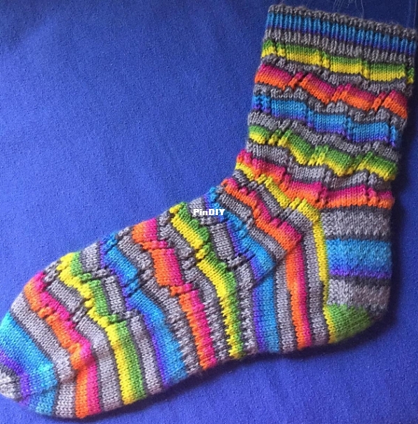 Tumbling Blocks Socks