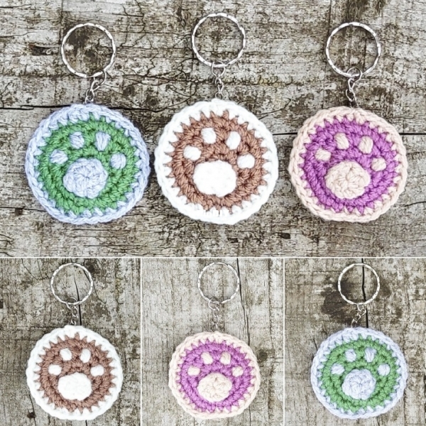 Crochet at Teris Paw Print Keychain.jpg