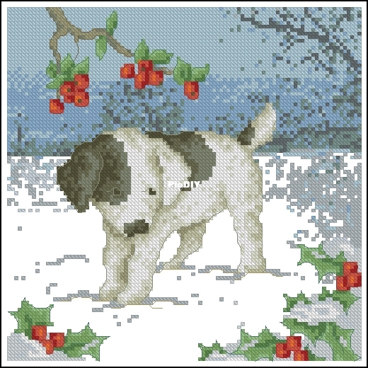 Paw Prints In The Snow - Christmas Pets-Dog.jpg