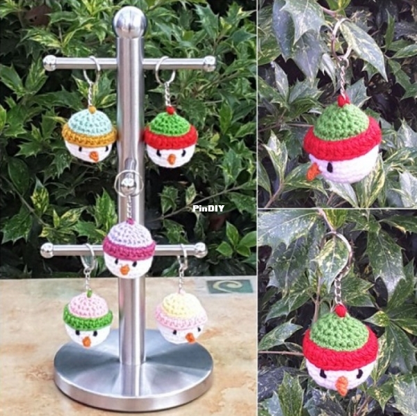 Crochet at Teris Snowman Keychain 2.jpg