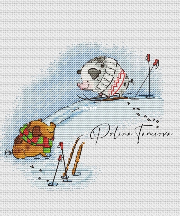Тарусова Полина - Свинки. Лыжня2.jpg