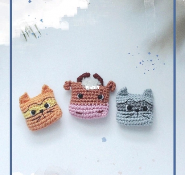 Hobby.myr Maria Alekseevna Kitty Brooch and Bull Brooch.jpg