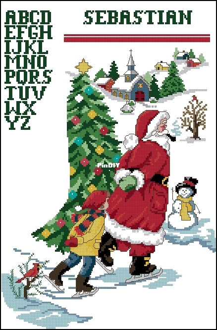 18324 Skatting with Santa Stocking-DIM.jpg