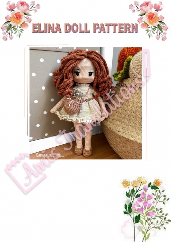 Amigurumi Land - Esra Erdurcan - Elina Doll - Bebek - Portuguese