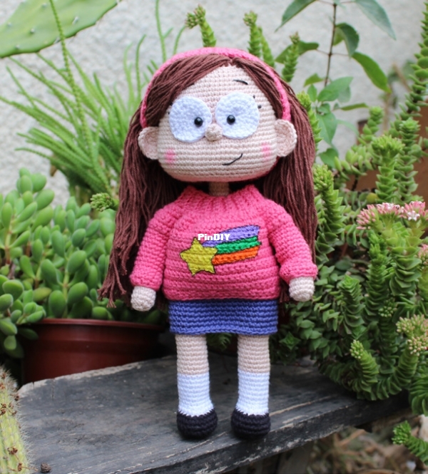 Chamal Amigurumi - Amanda Trejo - Gravity Falls- Mabel Pines - Spanish