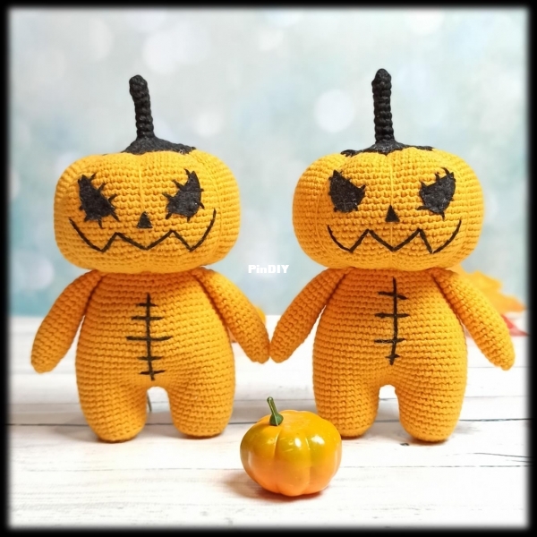 Shop magic toys - Anastasia Erokhina - Crochet  Evil Pumpkin Halloween  - English