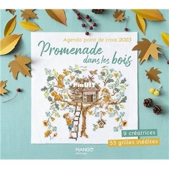 Agenda-point-de-croix-2023-Promenade-dans-les-bois-9-creatrices-53-grilles-inedites.jpg