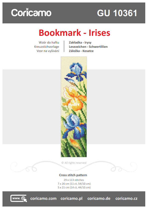 Coricamo - GU 10361 - Bookmark - Irises.png