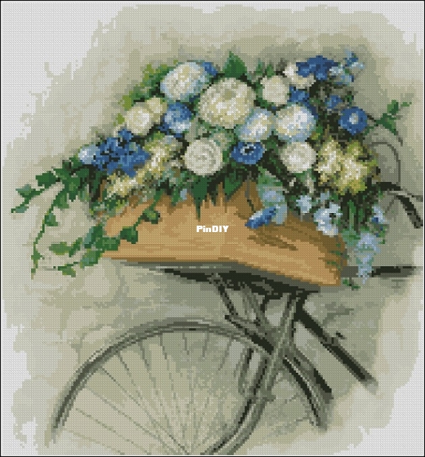 Coricamo 8305 Bicycle with Flowers XSD.jpg