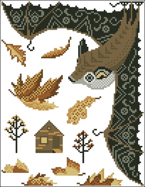 Cottage Garden Samplings CGS-1092 The Little Brown Bat XSD.jpg
