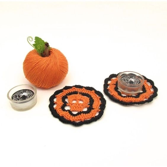 Halloween Doiley Crochet pattern by Steel and Stitch