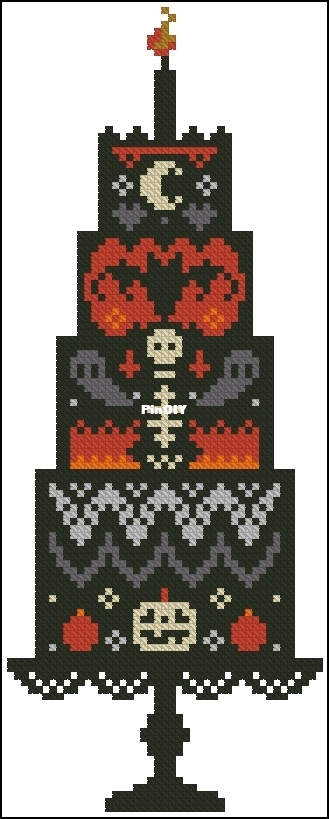 The Witchy Stitcher - Haunted Tiered Cake XSD.jpg