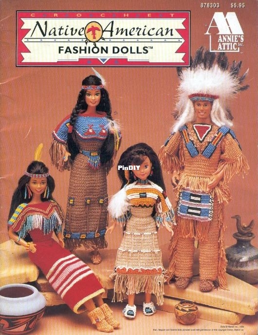 Annie&#039;s Attic - 878303 - Native American Fashion Dolls0001.jpg