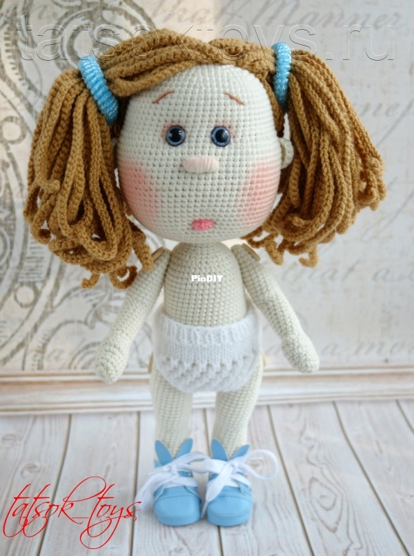 Tatsok Toys - TatyanaTatiana Sokolova - Doll Bun - Russian - 27-28 cm