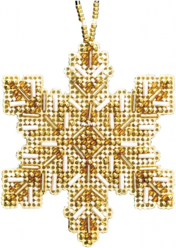 Beaded Holiday  MH21-2012 - Golden Snowflake.jpg