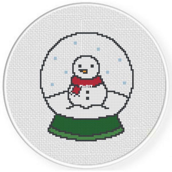 Snowman Glass Globe.png