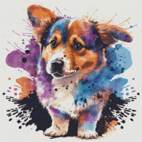 F. ANIMALS - DOGS - COLORFUL CORGI.png
