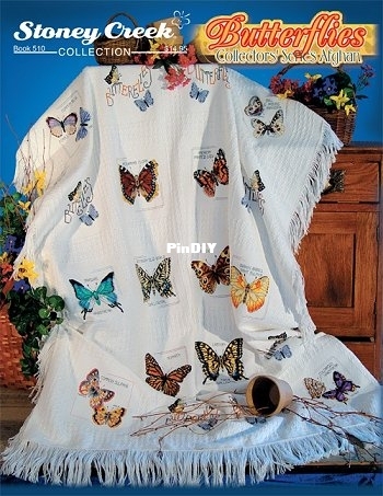 Book 510 Butterflies Collectors&#039;  Afghan. .jpg