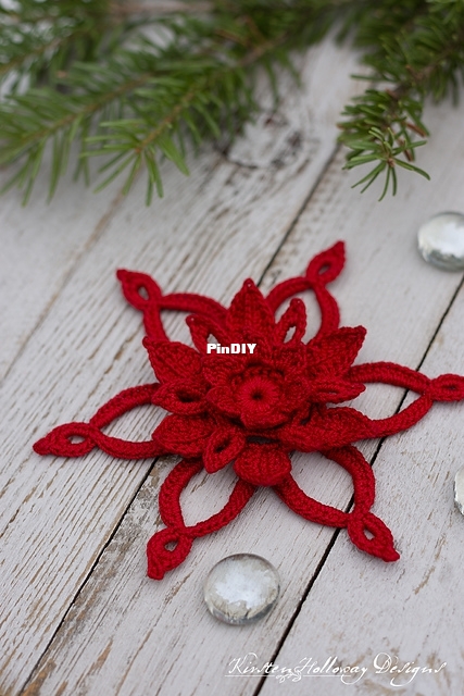 Kirsten Holloway Designs - Poinsettia Flower Ornament_02.jpg