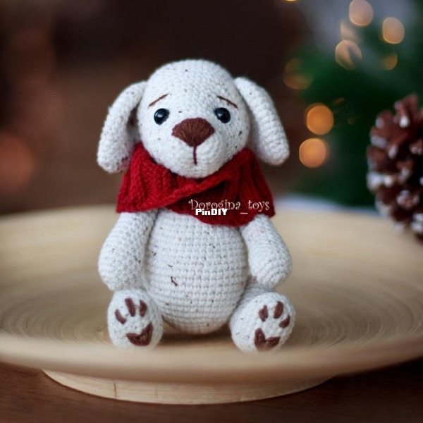 Dorogina Toys - Knitted World by Elena - Elena Dorogina - Dog in clothes.jpg