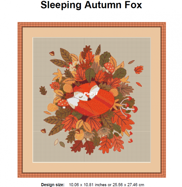 Sleeping Autumn Fox