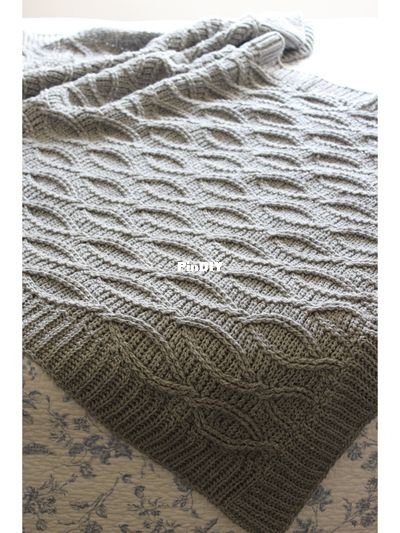 Heritage cable blanket found on Pinterest