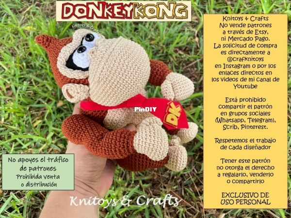 Knitoys and Crafts - Donkey - Spanish