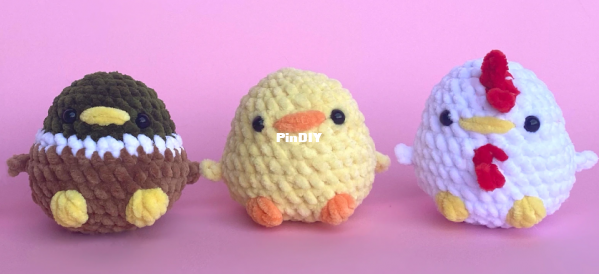haru crochets - no sew mallard, chick &amp; rooster.PNG