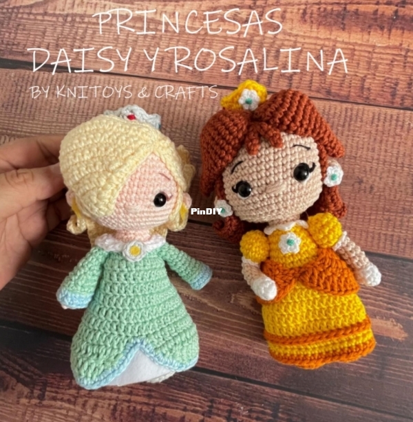 Knitoys &amp; Crafts - Princesas Daisy y Rosalia.jpeg