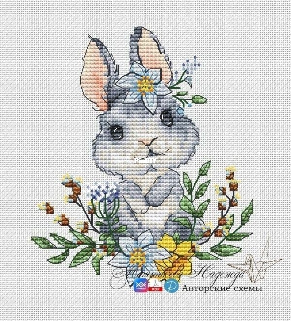 Bunny_With_Spring_Flowers_Nadezhda_Mashtakova orig.jpg