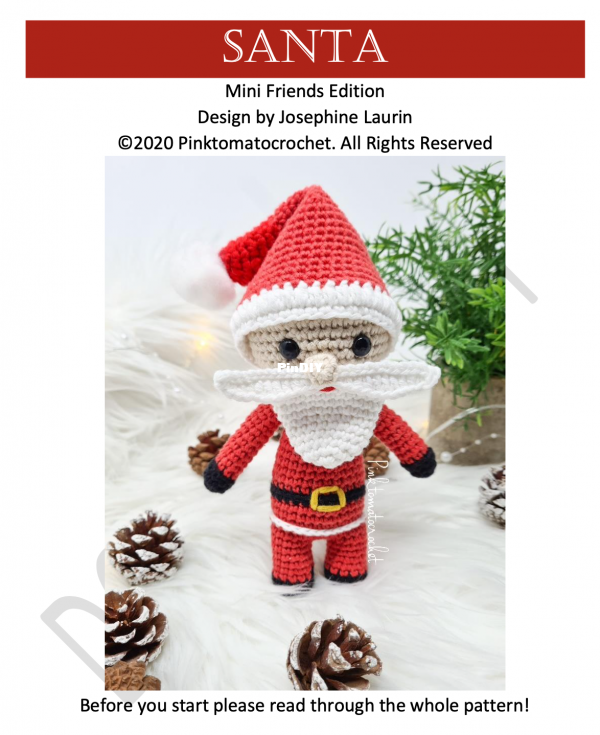 Pink Tomato Crochet - Josephine Laurin - Santa mini friends edition.png