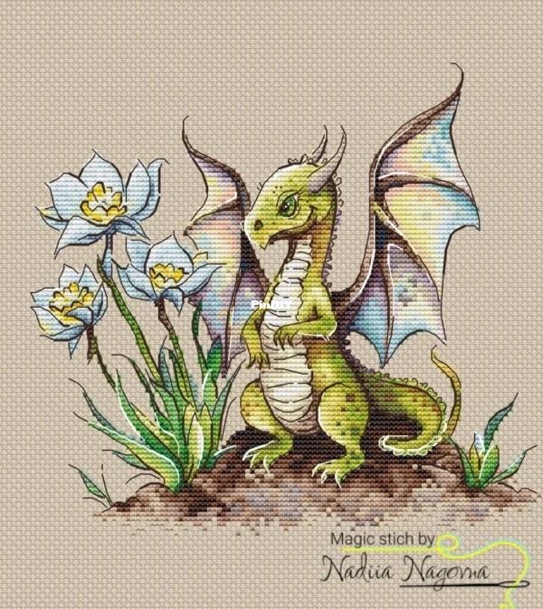 little dragon in daffodils.jpg