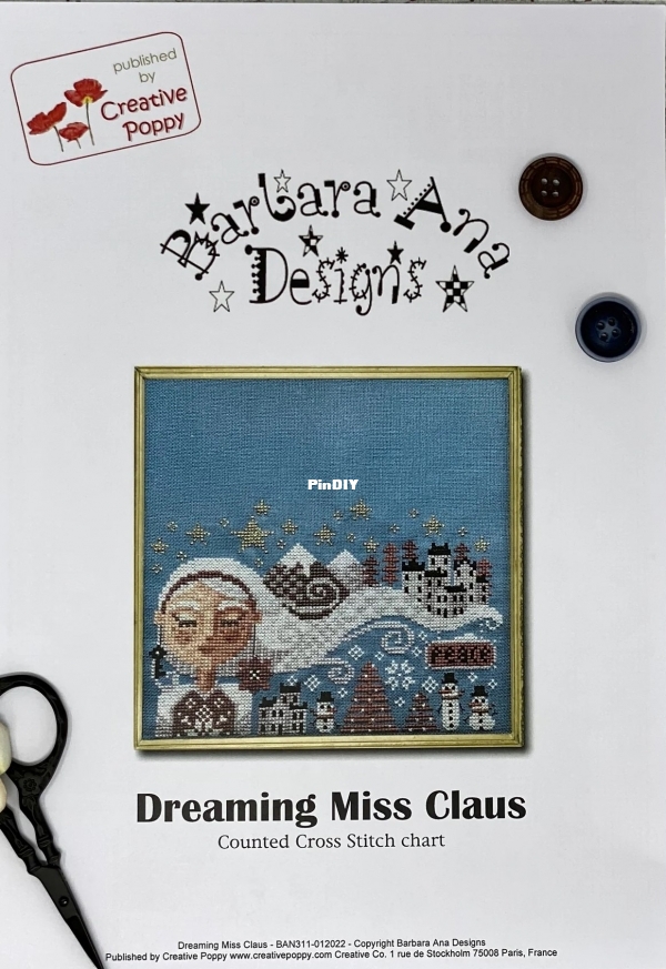 Barbara Ana Designs  BAN311 Dreaming Miss Claus.jpg