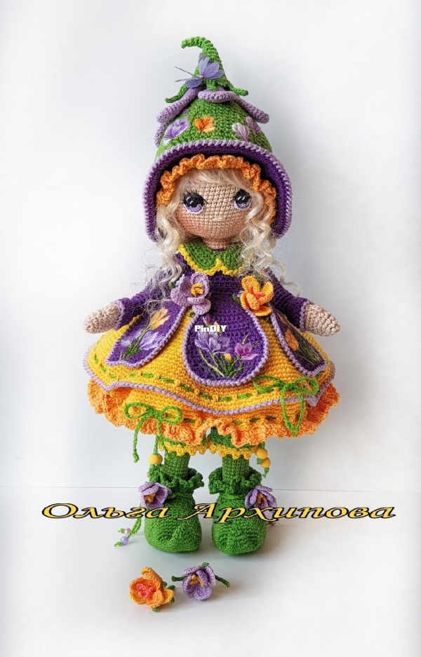 Olga Arhipova - Крокус - Doll Azafran 34-35cm - Russian