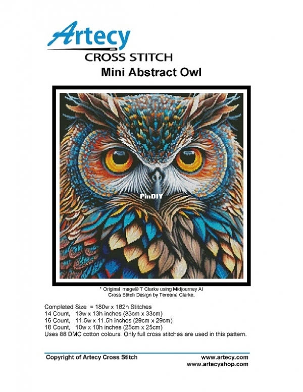 Artecy Cross Stitch - Mini Abstract Owl.jpg