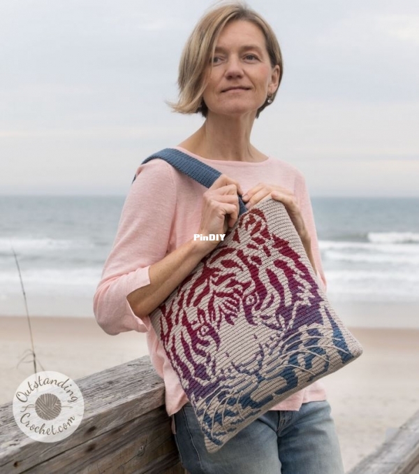 Outstanding Crochet - Natalia Kononova - Hide and Seek Tiger Bag and Pillow.JPG