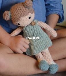 crocheted doll