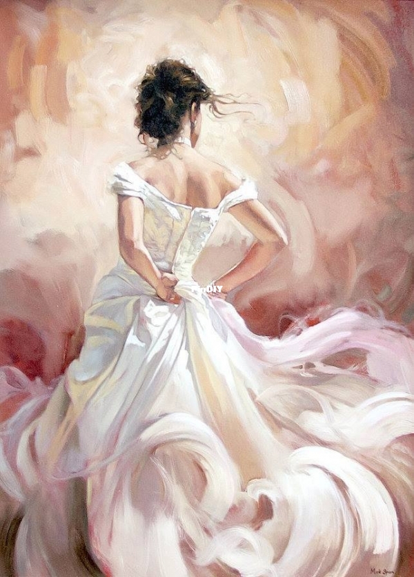  -girl in white  by Urszula Przegrodzka
