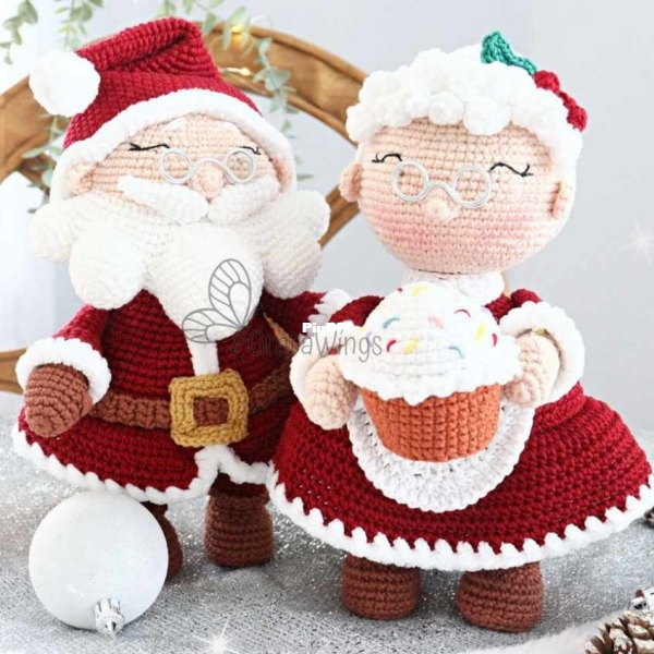 Greta Wings - Linet - Santa y Señora Claus- Papá Noel y Mama Noela - Papai e Mamãe Noel - Português