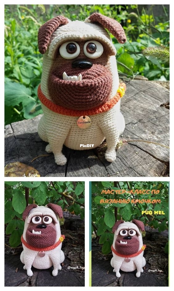 Mopsik Toys - Ekaterina Goncharova - Pug Mel - Portuguese