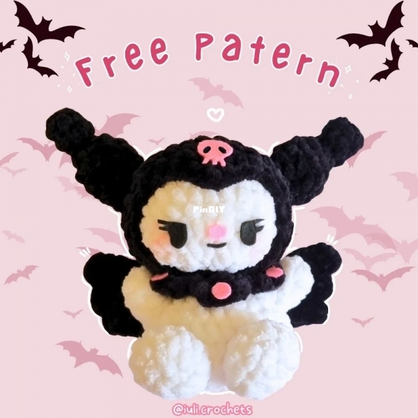 Bat kuromi free pattern iuli.crochets 