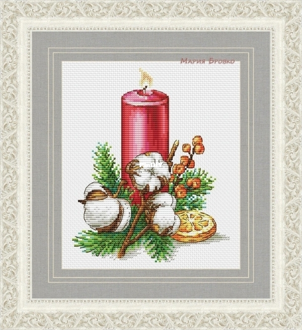 Christmas candle by Maria Brovko orig.jpg