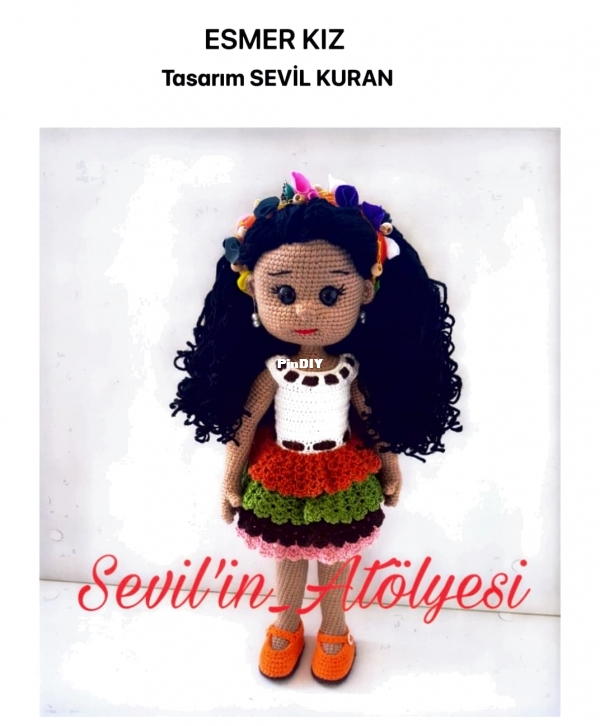 Sevilin Atolyesi - Sevil Kuran - Brunette Doll - Menina Negra - Português