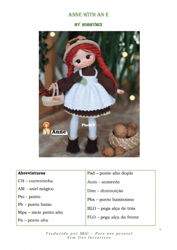 HobbyMix - Nuray Dagli - Anne Shirley - Anne with an E - Português