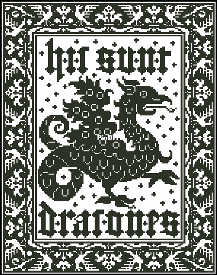 Modern Folk Embroidery - Here Be Dragons.jpg
